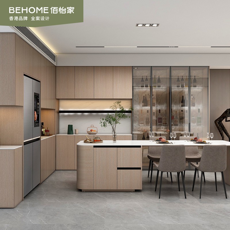 佰怡家客餐厅现代简约餐边柜酒柜整体定制满墙电视柜全屋家具定做