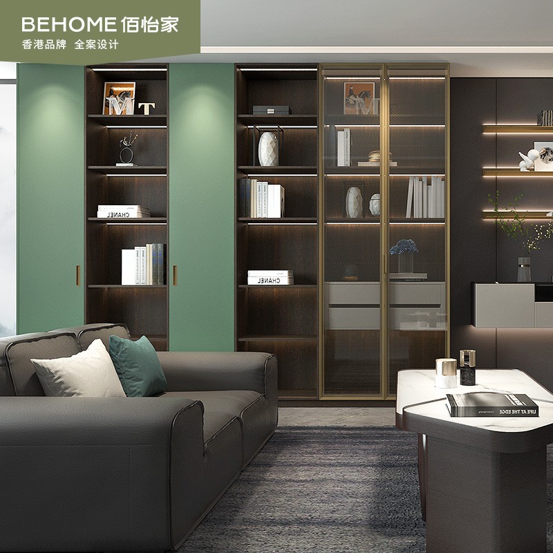 佰怡家衣柜推拉门轻奢系列卧室木质整体大衣橱组合全屋定制家具