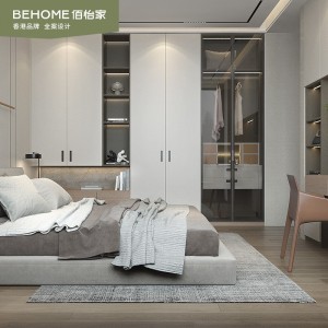 佰怡家衣柜推拉门简约现代卧室木质整体大衣橱组合全屋定制家具