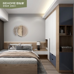 佰怡家衣柜推拉门简约现代卧室木质整体大衣橱组合全屋定制家具