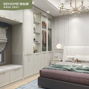佰怡家衣柜推拉门简约北欧卧室整体移门衣帽间定制全屋家具定做