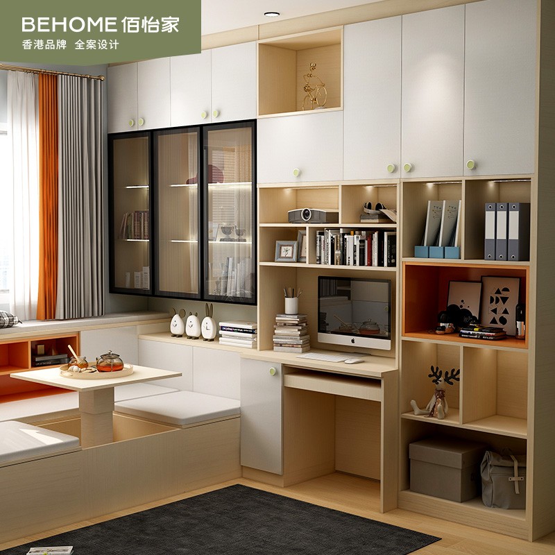 佰怡家儿童房榻榻米床衣柜一体小房间榻榻米定制整体全屋定制家具