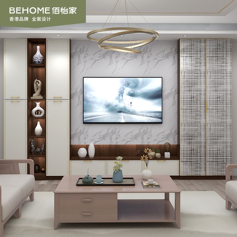 佰怡家新中式电视柜地柜茶几沙发现代客厅小户型全屋整体家具定制