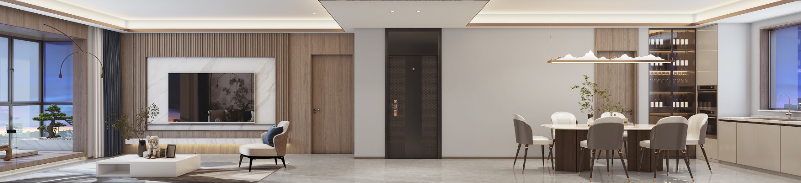 新中式客餐厅方案