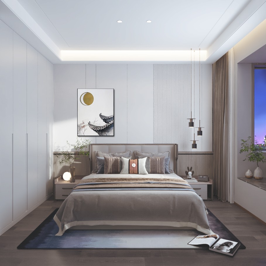 新中式主卧方案