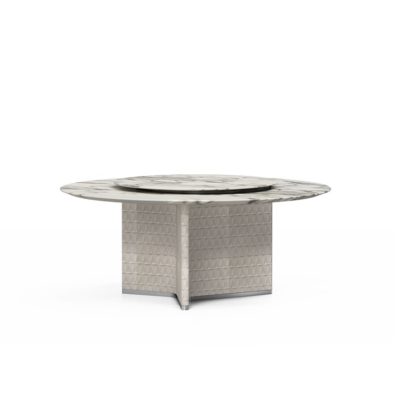 大石面圆餐台转盘