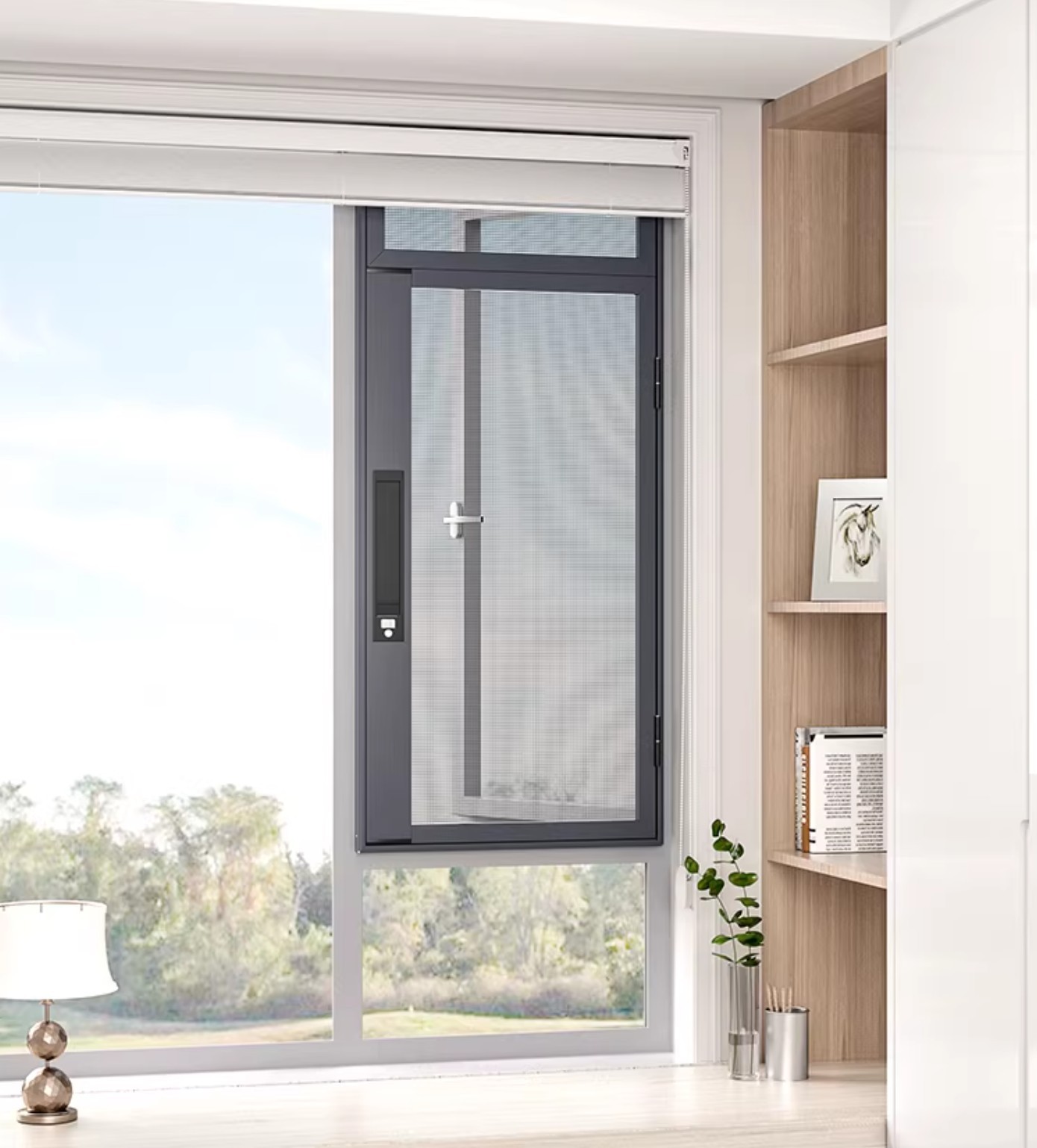 瑟克口袋平开纱网