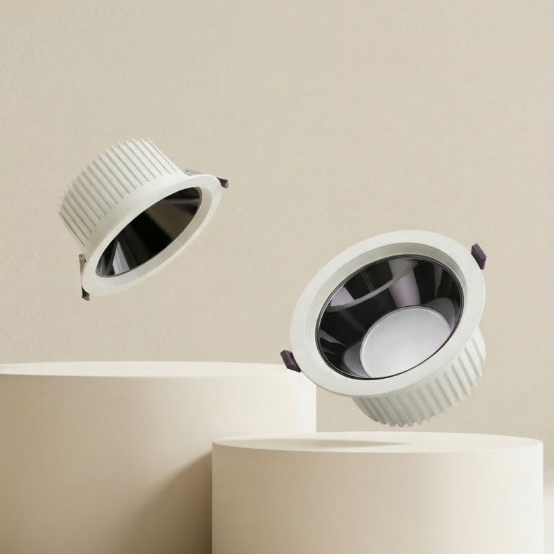 9W高清深防眩全铝筒灯DALI调光调色